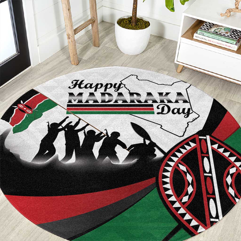 Kenya Round Carpet Madaraka Day - Maasai Shield