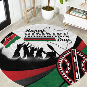Kenya Round Carpet Madaraka Day - Maasai Shield