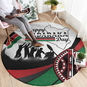 Kenya Round Carpet Madaraka Day - Maasai Shield