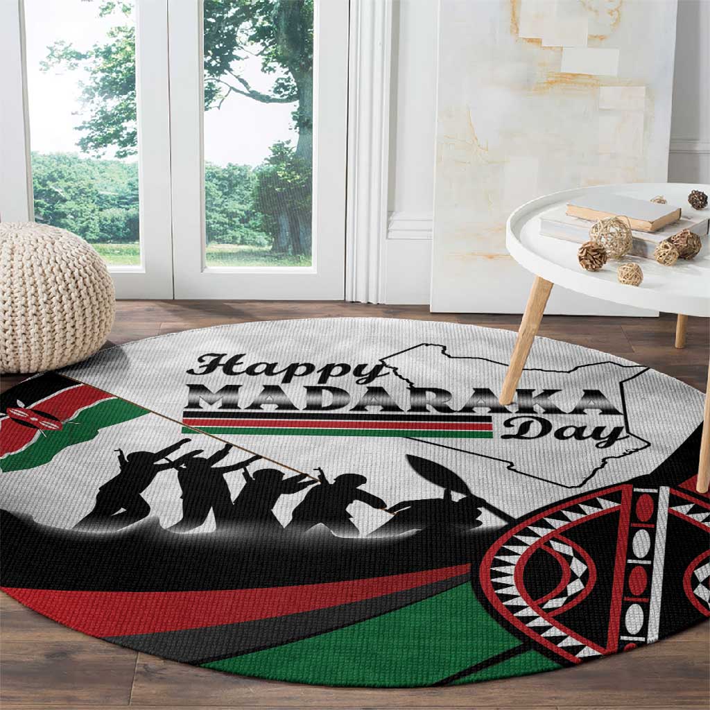 Kenya Round Carpet Madaraka Day - Maasai Shield