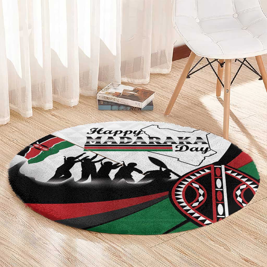 Kenya Round Carpet Madaraka Day - Maasai Shield