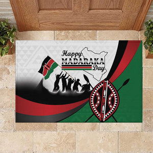 Kenya Rubber Doormat Madaraka Day - Maasai Shield