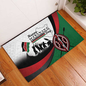 Kenya Rubber Doormat Madaraka Day - Maasai Shield