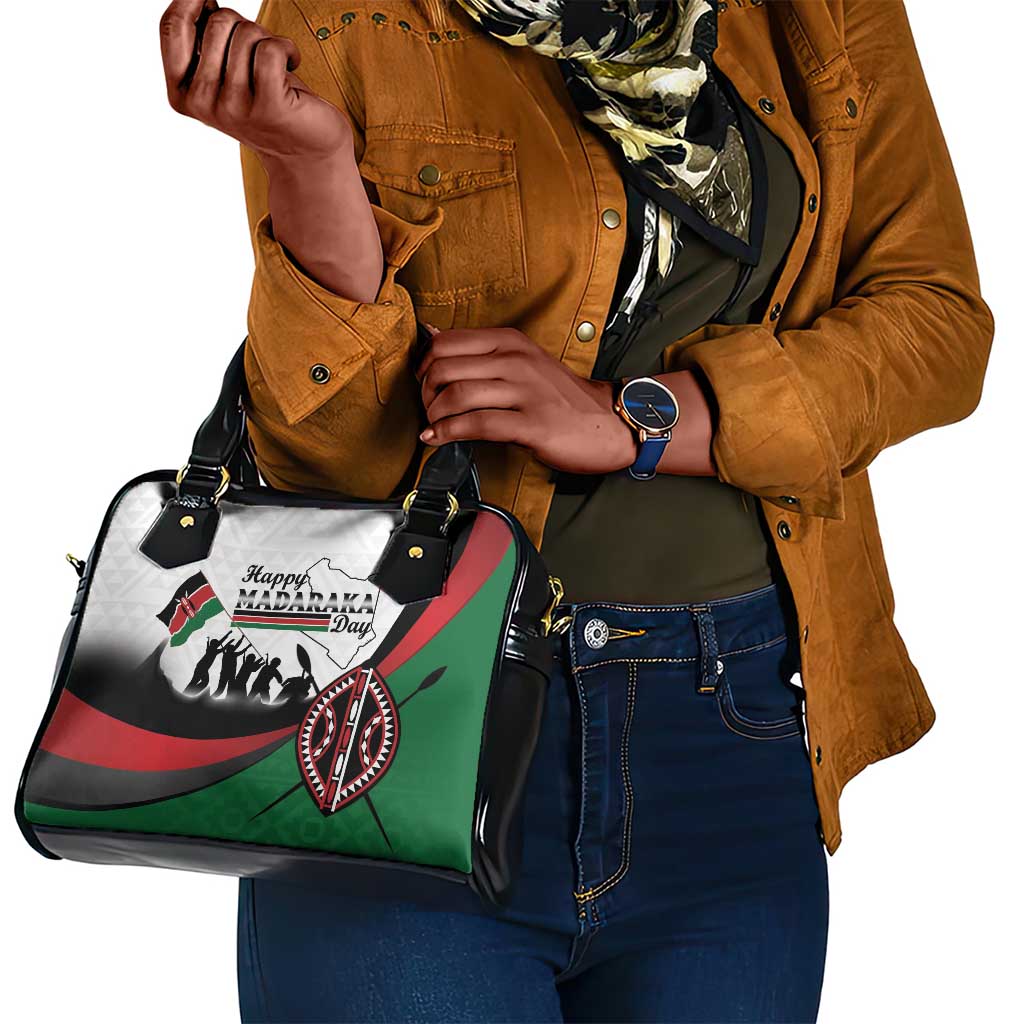 Kenya Shoulder Handbag Madaraka Day - Maasai Shield