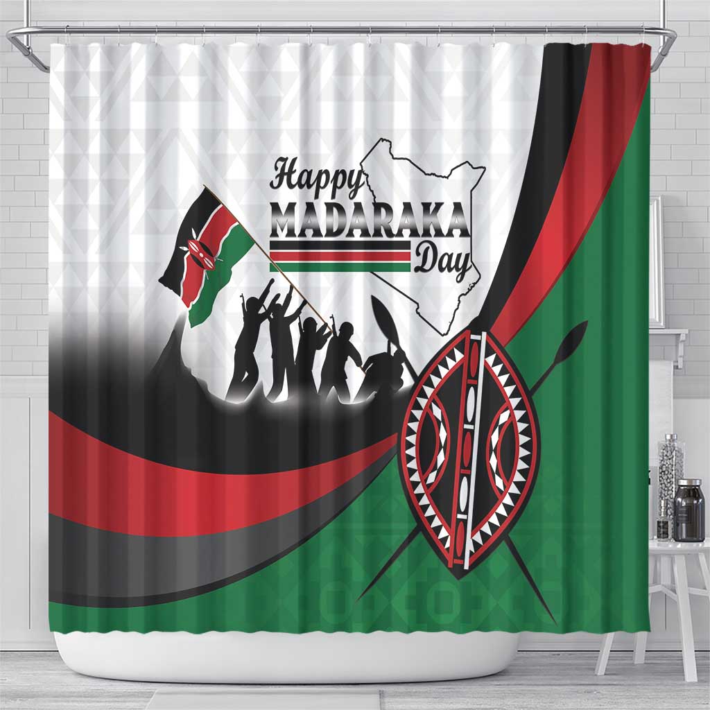 Kenya Shower Curtain Madaraka Day - Maasai Shield