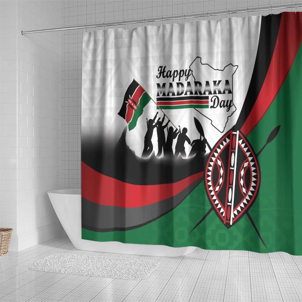 Kenya Shower Curtain Madaraka Day - Maasai Shield