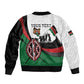 Personalised Kenya Sleeve Zip Bomber Jacket Madaraka Day - Maasai Shield