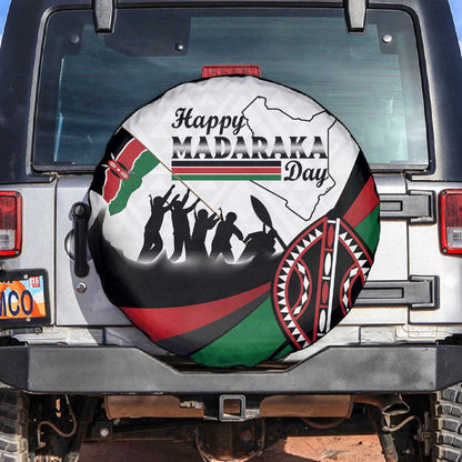 Kenya Spare Tire Cover Madaraka Day - Maasai Shield