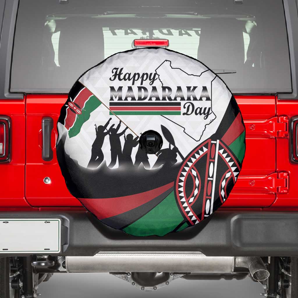 Kenya Spare Tire Cover Madaraka Day - Maasai Shield