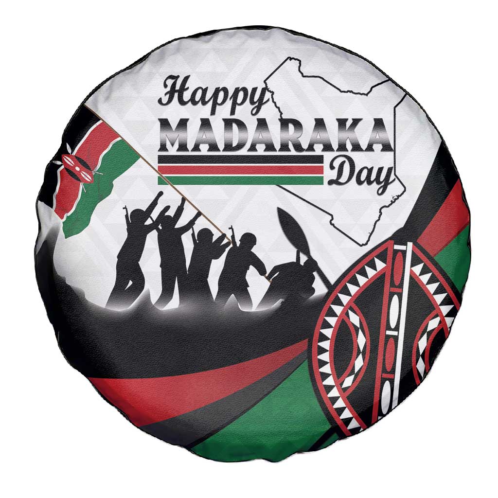 Kenya Spare Tire Cover Madaraka Day - Maasai Shield