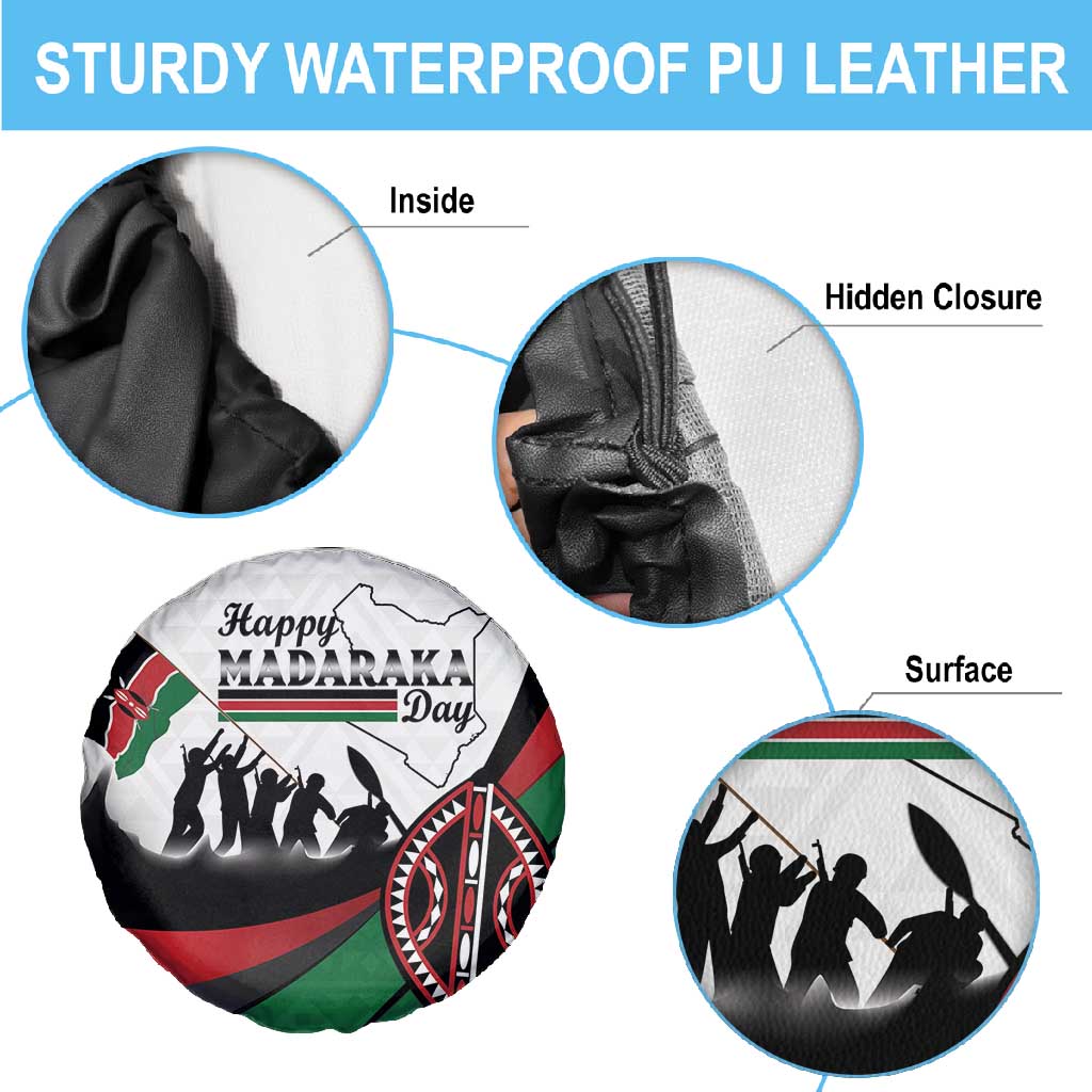 Kenya Spare Tire Cover Madaraka Day - Maasai Shield