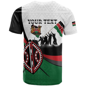 Personalised Kenya T shirt Madaraka Day - Maasai Shield