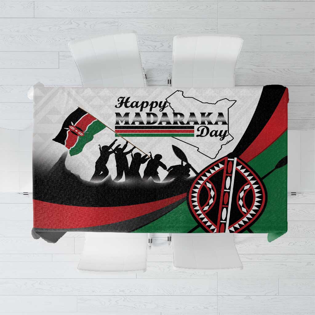 Kenya Tablecloth Madaraka Day - Maasai Shield