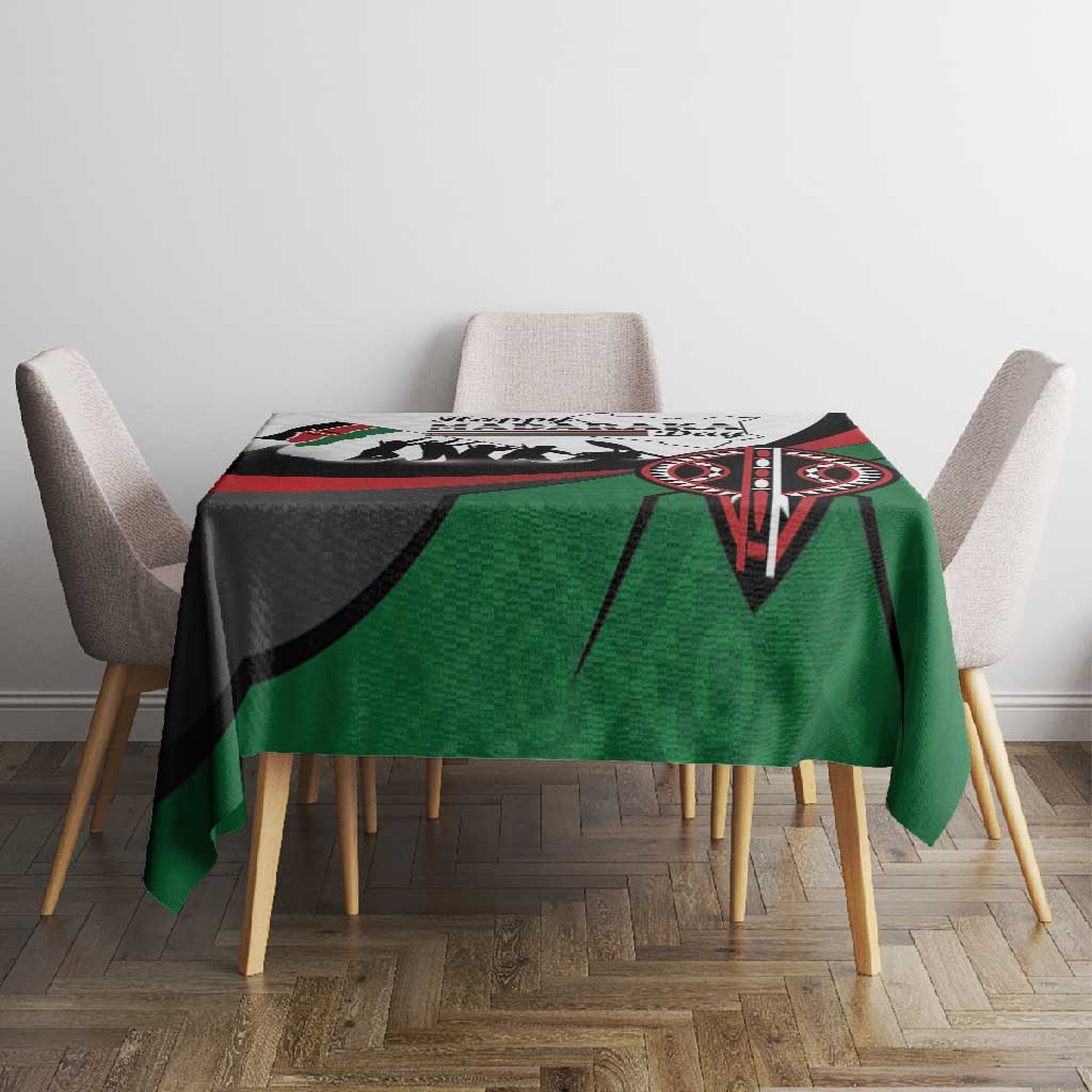 Kenya Tablecloth Madaraka Day - Maasai Shield