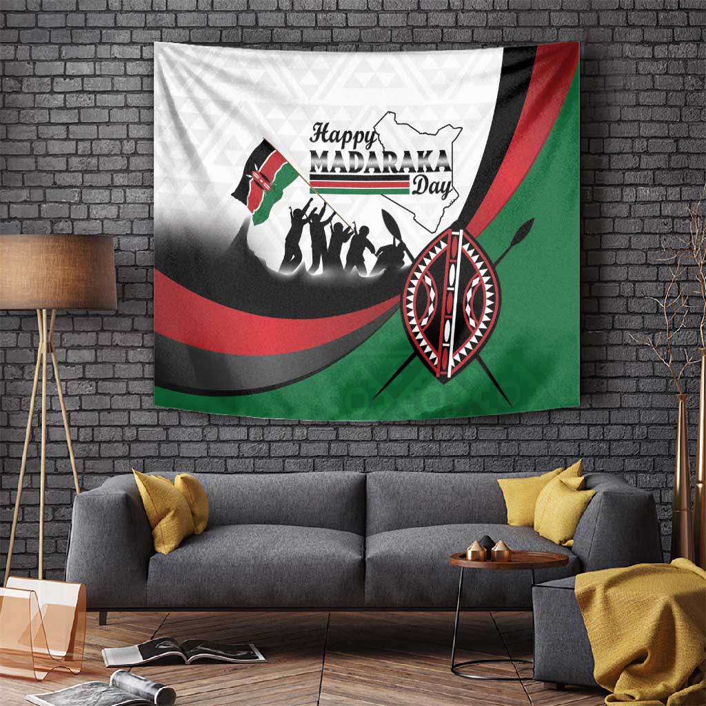 Kenya Tapestry Madaraka Day - Maasai Shield
