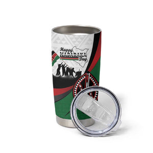 Personalised Kenya Tumbler Cup Madaraka Day - Maasai Shield