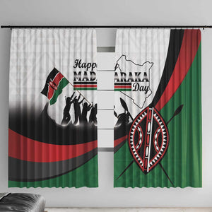 Kenya Window Curtain Madaraka Day - Maasai Shield