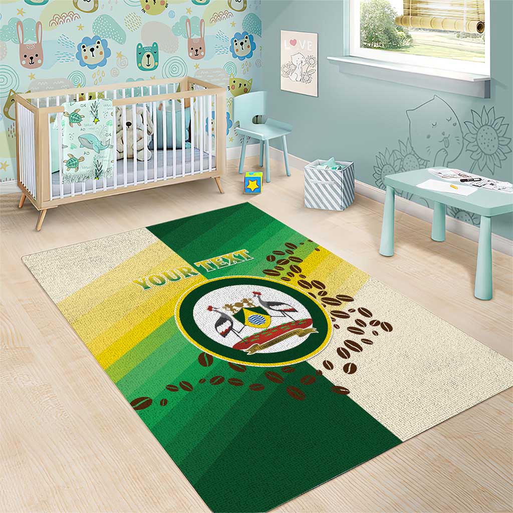 Personalised Nairobi Kenya Area Rug Coat Of Arms With Coffee