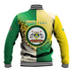 Personalised Nairobi Kenya Baseball Jacket Coat Of Arms With Coffee