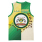 Personalised Nairobi Kenya Basketball Jersey Coat Of Arms With Coffee - African Pride
