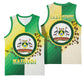 Personalised Nairobi Kenya Basketball Jersey Coat Of Arms With Coffee - African Pride