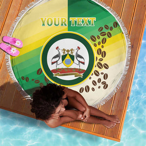 Personalised Nairobi Kenya Beach Blanket Coat Of Arms With Coffee
