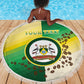 Personalised Nairobi Kenya Beach Blanket Coat Of Arms With Coffee
