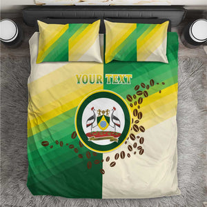Personalised Nairobi Kenya Bedding Set Coat Of Arms With Coffee