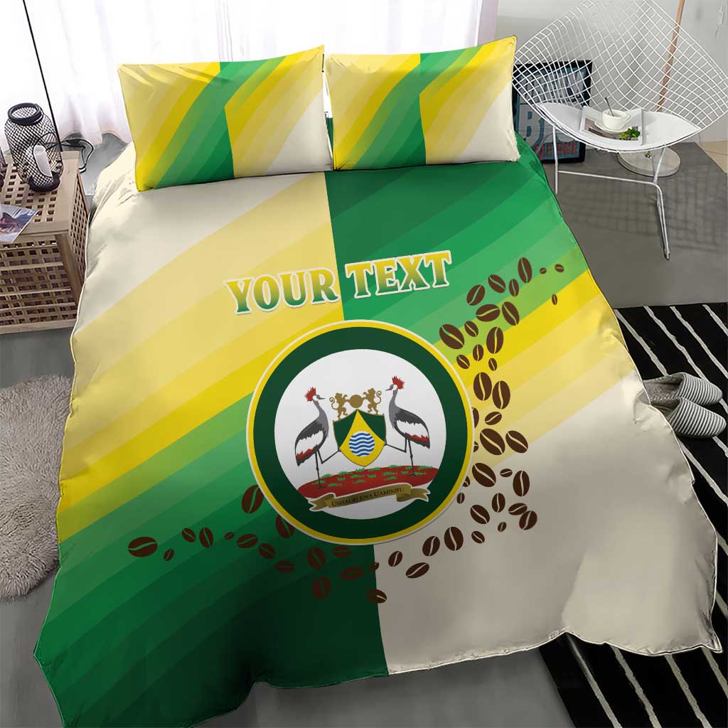 Personalised Nairobi Kenya Bedding Set Coat Of Arms With Coffee