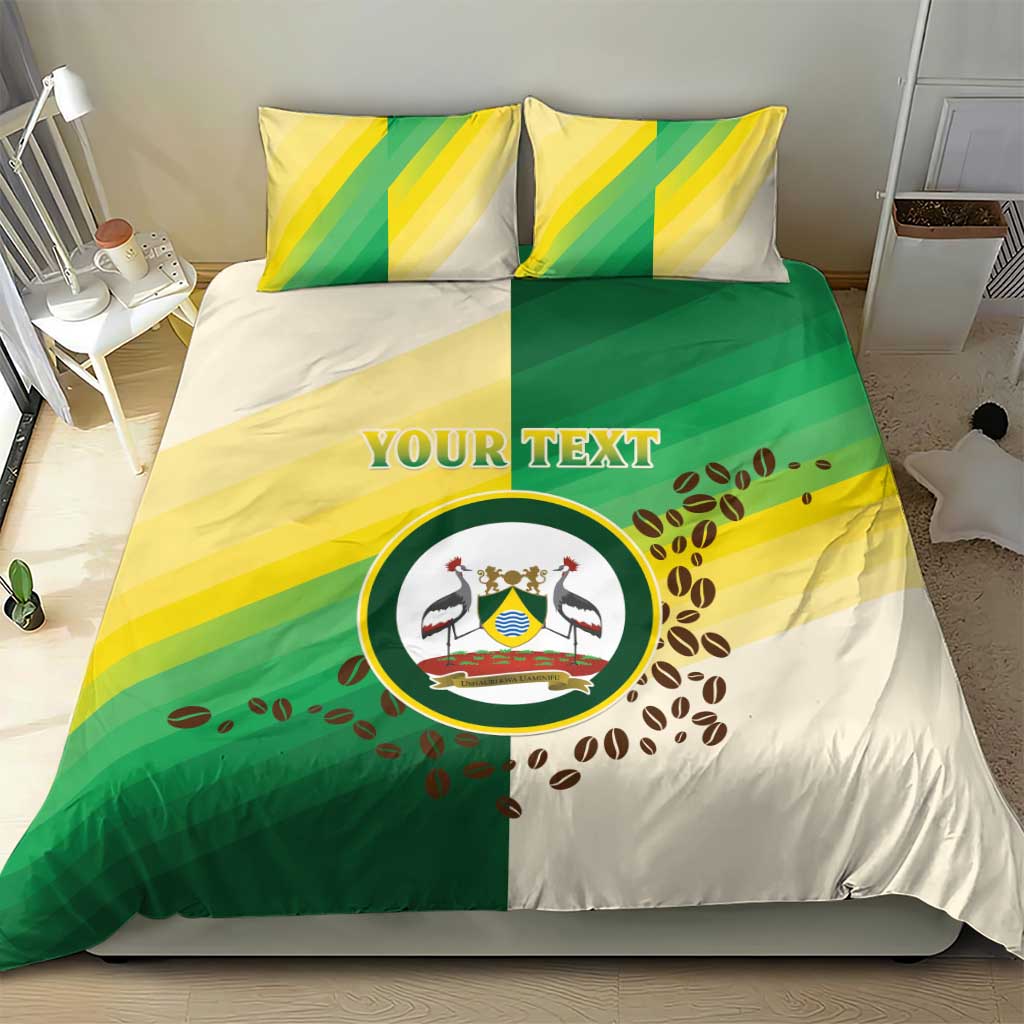 Personalised Nairobi Kenya Bedding Set Coat Of Arms With Coffee