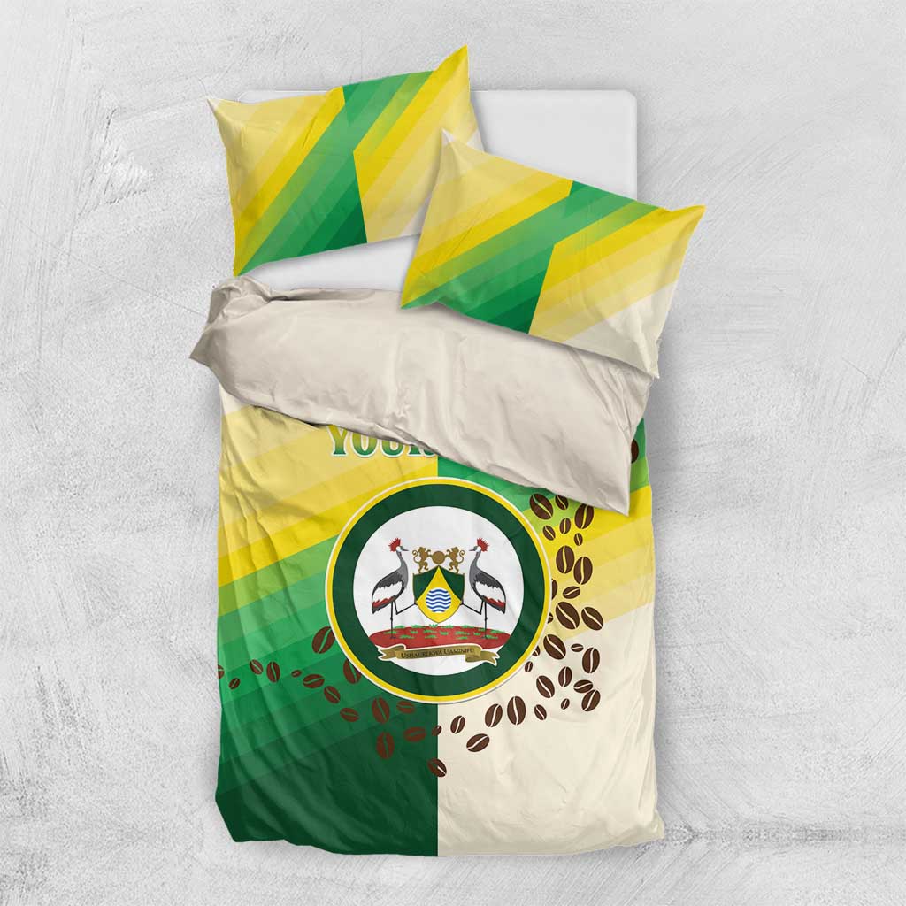 Personalised Nairobi Kenya Bedding Set Coat Of Arms With Coffee