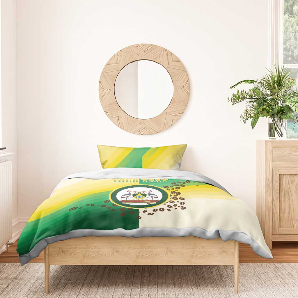 Personalised Nairobi Kenya Bedding Set Coat Of Arms With Coffee