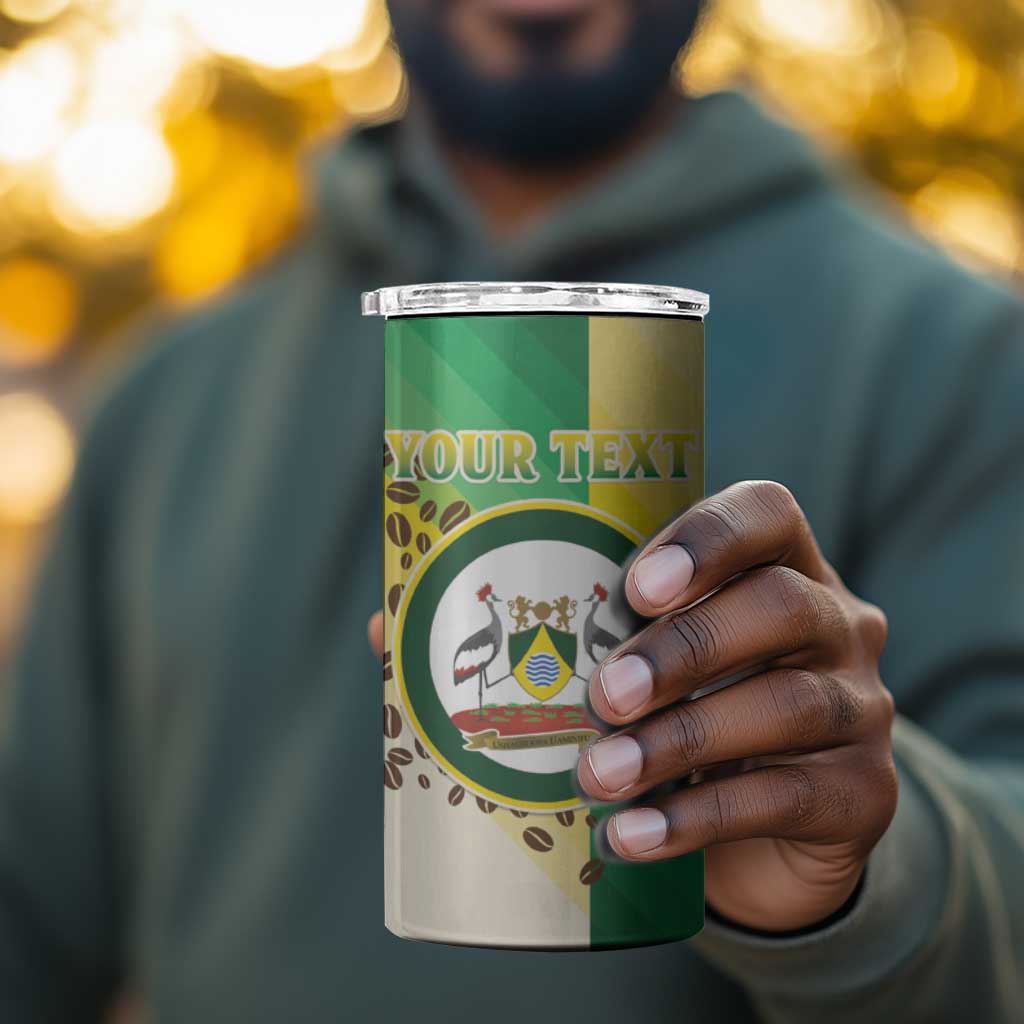 Personalised Nairobi Kenya 4 in 1 Can Cooler Tumbler Coat Of Arms With Coffee