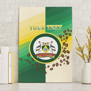 Personalised Nairobi Kenya Canvas Wall Art Coat Of Arms With Coffee