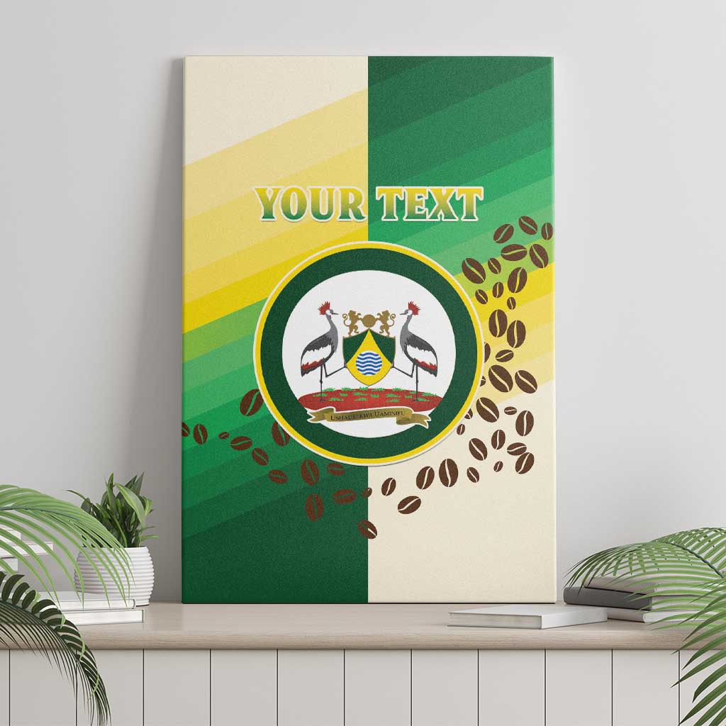 Personalised Nairobi Kenya Canvas Wall Art Coat Of Arms With Coffee