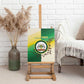 Personalised Nairobi Kenya Canvas Wall Art Coat Of Arms With Coffee