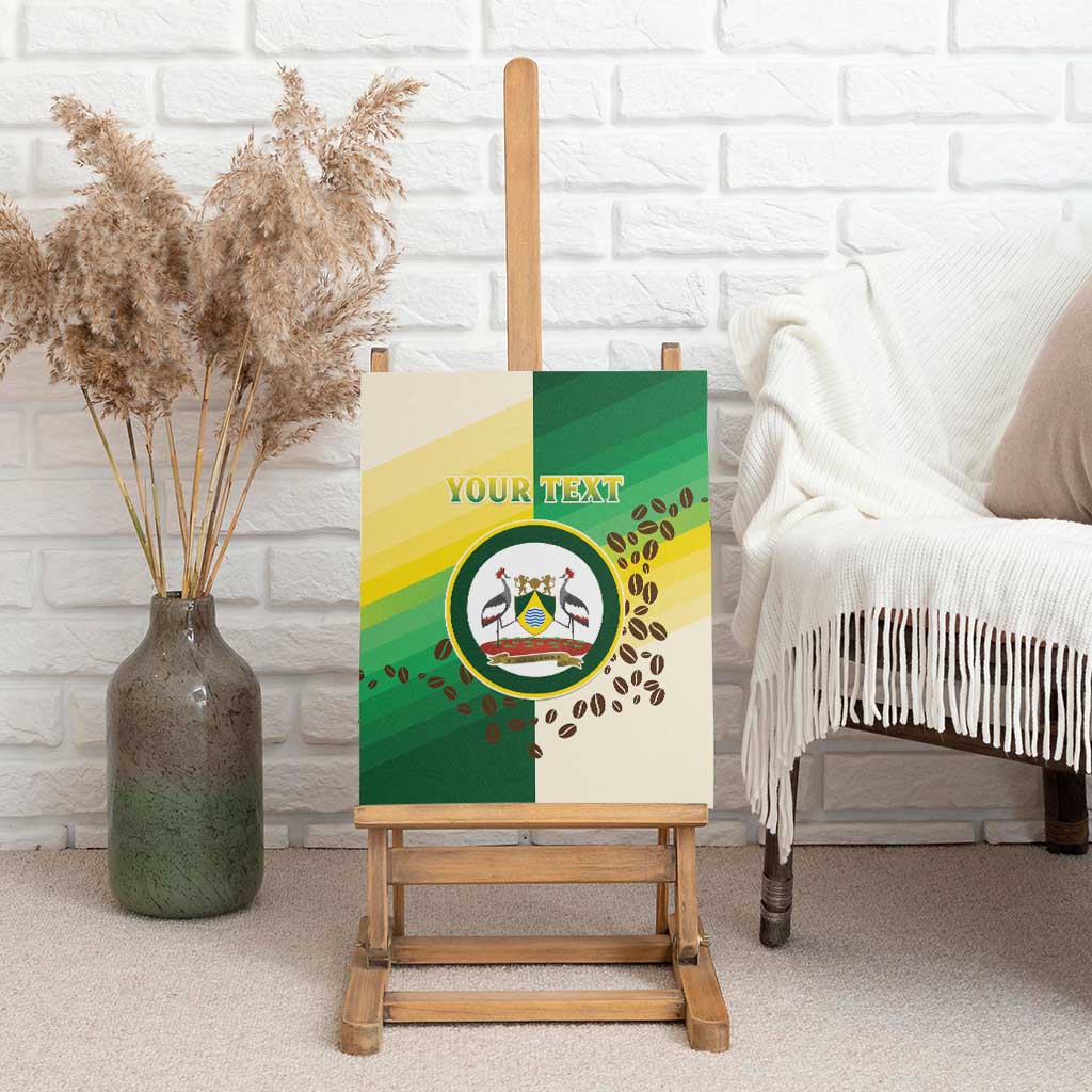 Personalised Nairobi Kenya Canvas Wall Art Coat Of Arms With Coffee