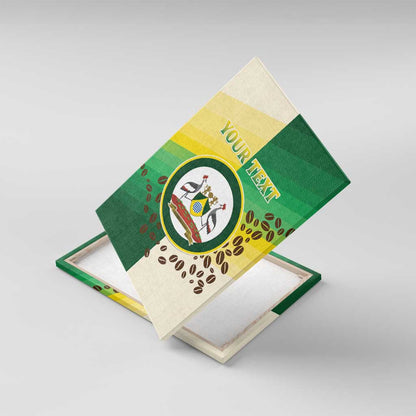 Personalised Nairobi Kenya Canvas Wall Art Coat Of Arms With Coffee