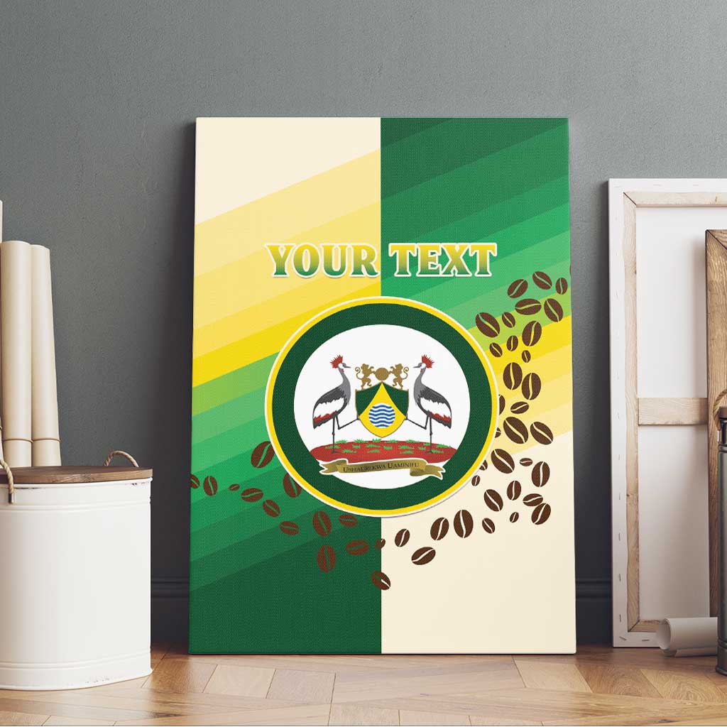 Personalised Nairobi Kenya Canvas Wall Art Coat Of Arms With Coffee