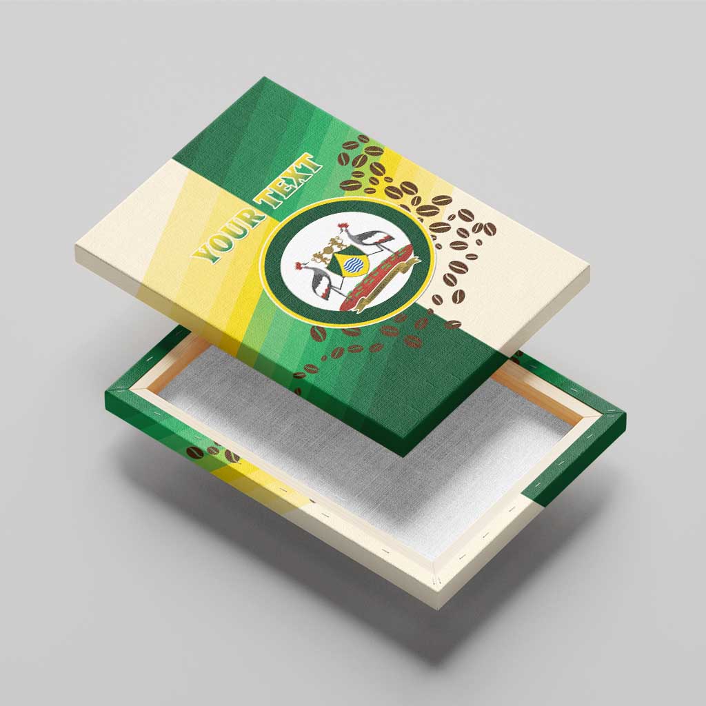Personalised Nairobi Kenya Canvas Wall Art Coat Of Arms With Coffee