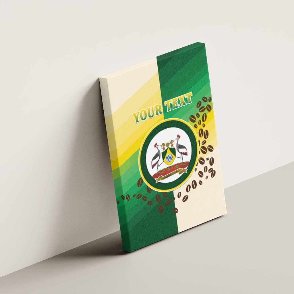 Personalised Nairobi Kenya Canvas Wall Art Coat Of Arms With Coffee