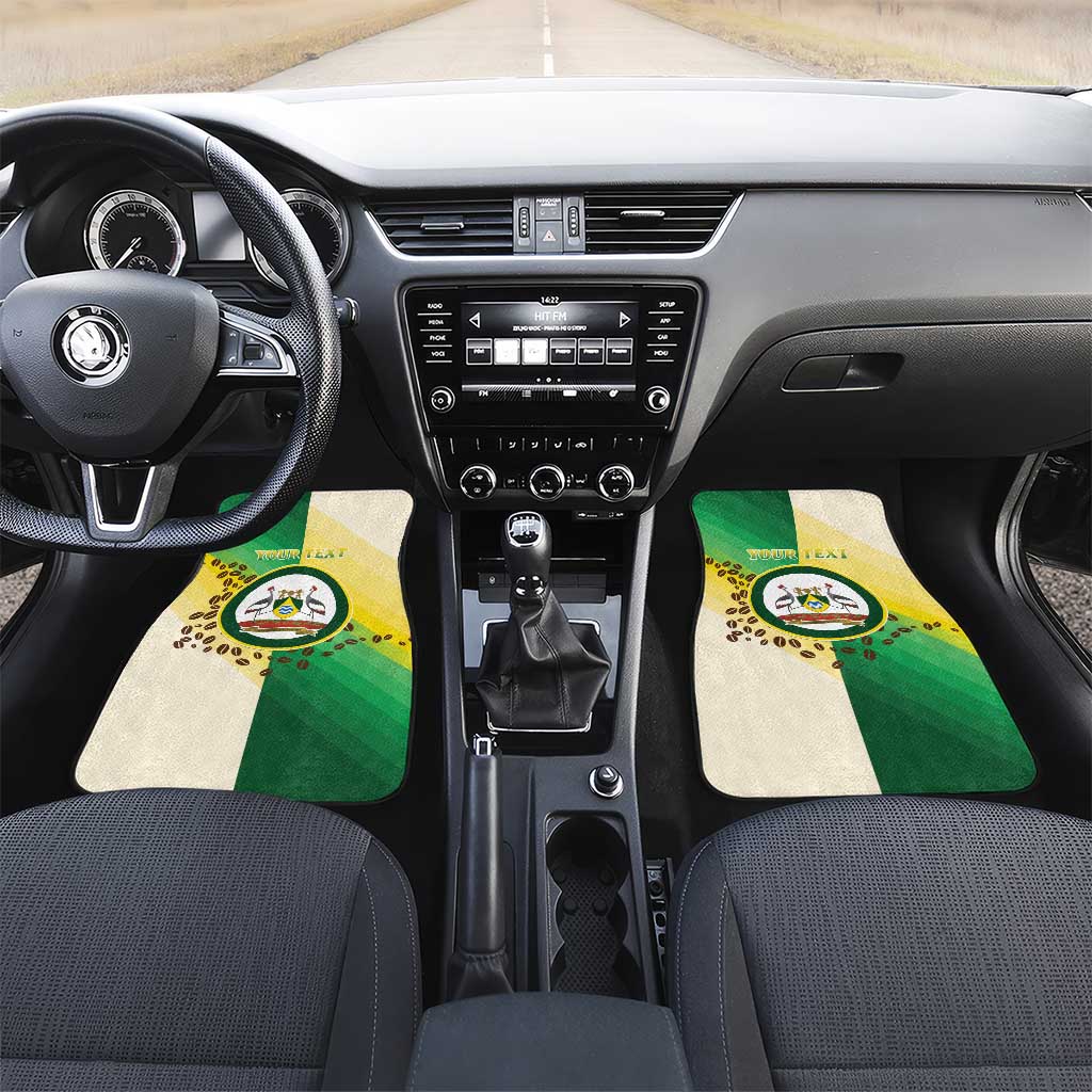 Personalised Nairobi Kenya Car Mats Coat Of Arms With Coffee