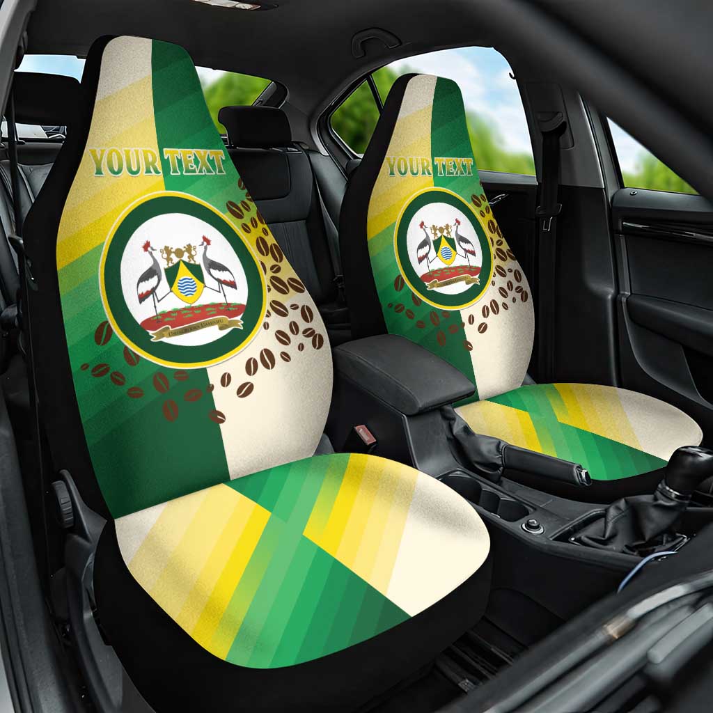 Personalised Nairobi Kenya Car Seat Cover Coat Of Arms With Coffee