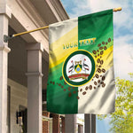 Personalised Nairobi Kenya Garden Flag Coat Of Arms With Coffee