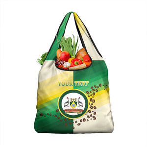 Personalised Nairobi Kenya Grocery Bag Coat Of Arms With Coffee