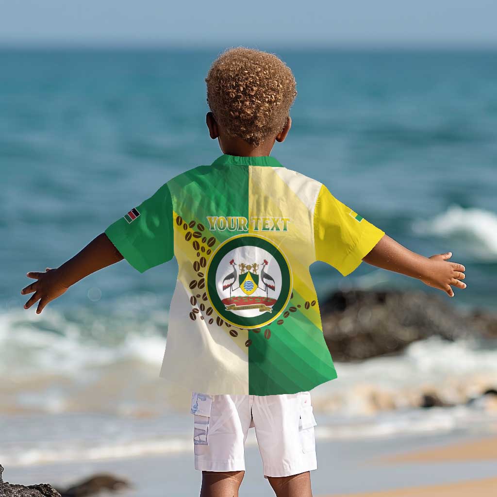 Personalised Nairobi Kenya Kid Hawaiian Shirt Coat Of Arms With Coffee