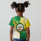 Personalised Nairobi Kenya Kid T shirt Coat Of Arms With Coffee
