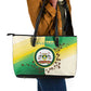 Personalised Nairobi Kenya Leather Tote Bag Coat Of Arms With Coffee