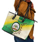 Personalised Nairobi Kenya Leather Tote Bag Coat Of Arms With Coffee