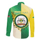 Personalised Nairobi Kenya Long Sleeve Button Shirt Coat Of Arms With Coffee